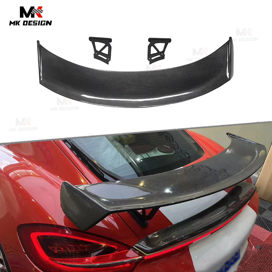 

Carbon Fiber Rear Trunk Spoiler Boot Lip Wing for Porsche 718 987 981 Cayman Boxster 2016-2019 GT Wing Car Accessories