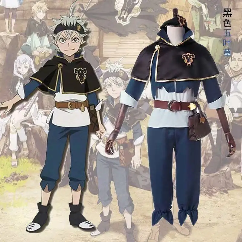 

cosplay anime The full set of Asta cosplay costume from Black Clover including the black cloak and cape