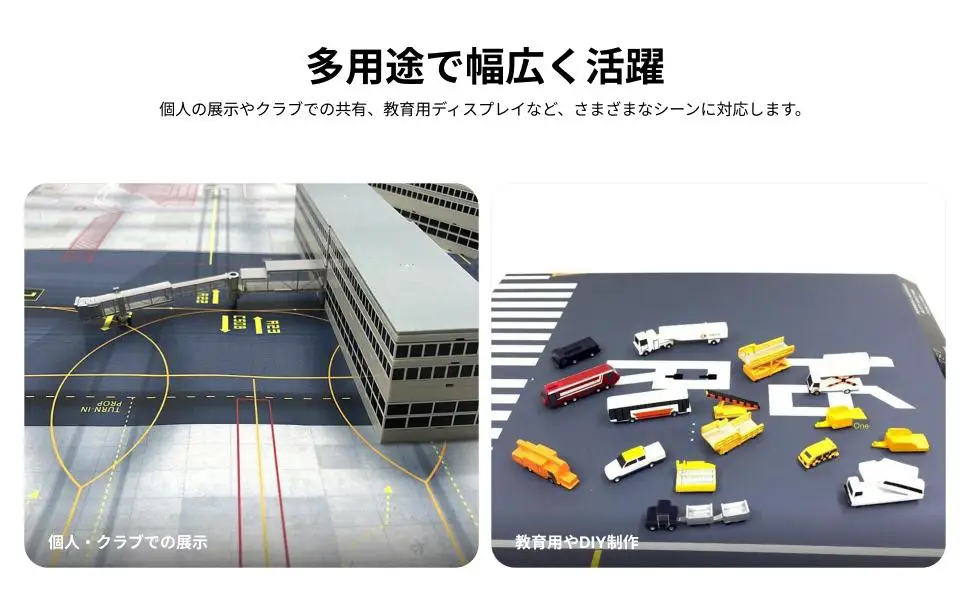 Paper Airport Layout Sheet 1/500 Scale Multicolor Apron Sections Accessory for HO Model Display
