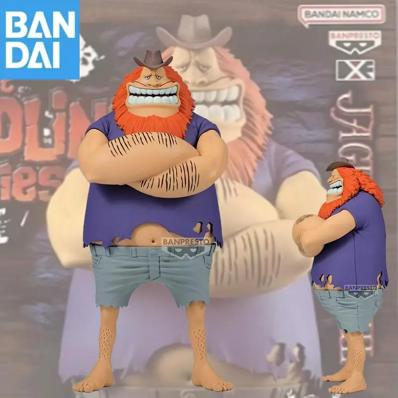 Na Stanie Bandai Namco Banpresto One Piece Jaguar D. Saul Dxf Seria Grandline Specjalna Ozdoba na Biurko Figurka Model Zabawka Prezent