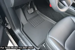For Tesla Model Y 2017-2024 and Model 3 2021-2025 Highland All Weather Floor Mats Trunk Liners Full Protection Car Accessories