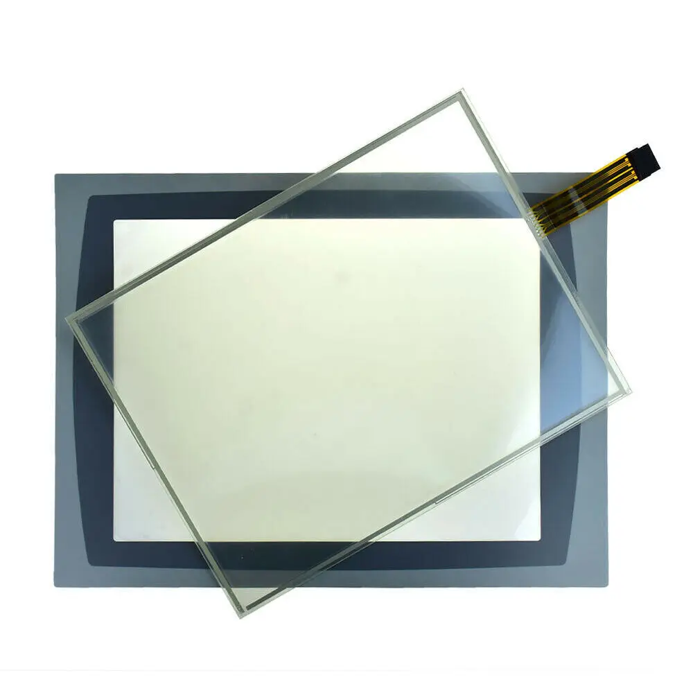 Touch Screen Glass+ Overlay Film FOR AB 1500 2711P-RDT15C 2711P-RDT15CB Touchpad