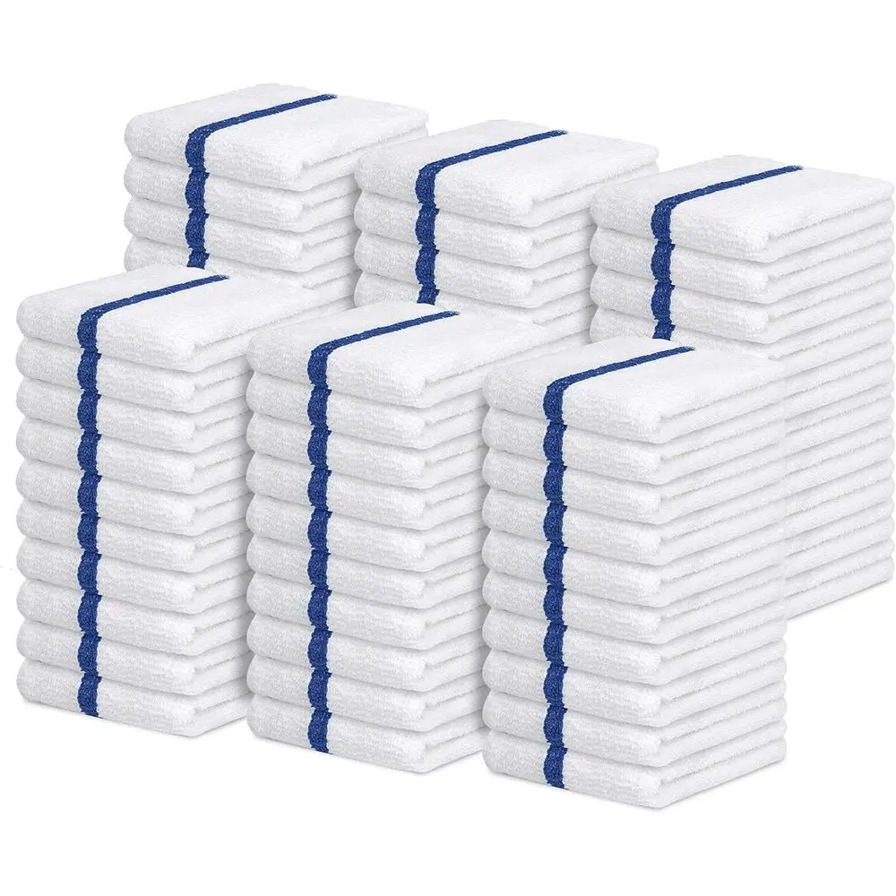 

60-Pack Absorbent 16x19 Cotton Cleaning Cloths - Durable, Multipurpose Rags for Home and Workshop