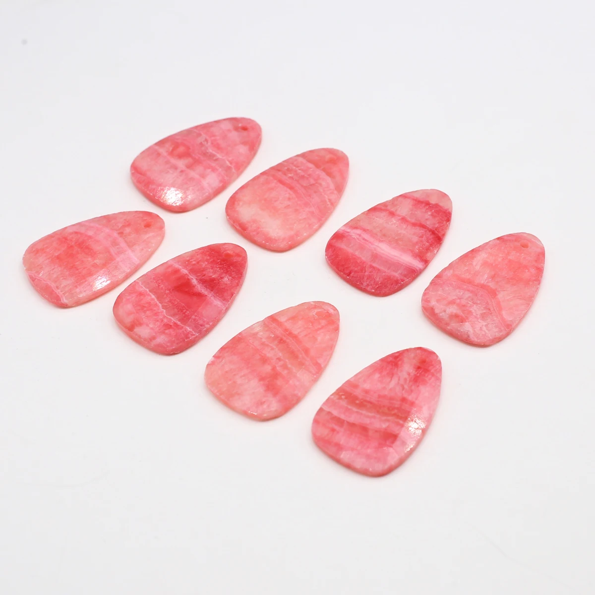 

3pcs Natural Pink Agates Pendant Charms Water Drop Shape Natural Stone Pendant for Making DIY Jewerly Necklace Bracelet 21x32mm