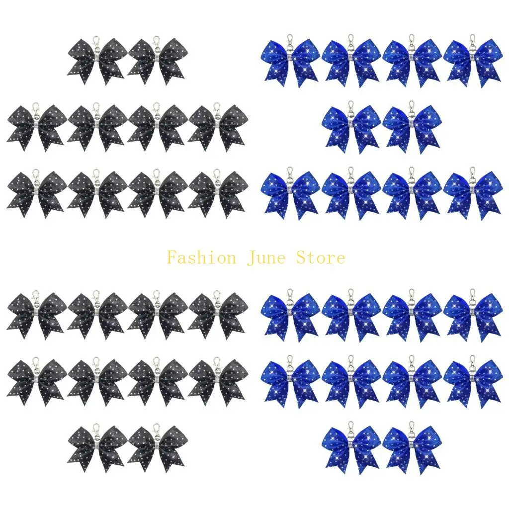 

N5KA 10 шт. брелок с бантом, украшенный стразами для украшения сумки, кошелька