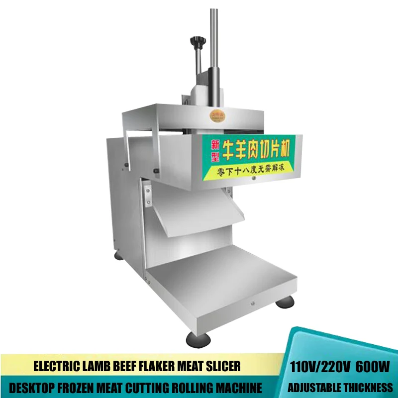 Automatic Slicer Commercial Hotpot Restaurant Lamb Beef Roll Flaker Meat Slicer Meat Roll Cutting Machine