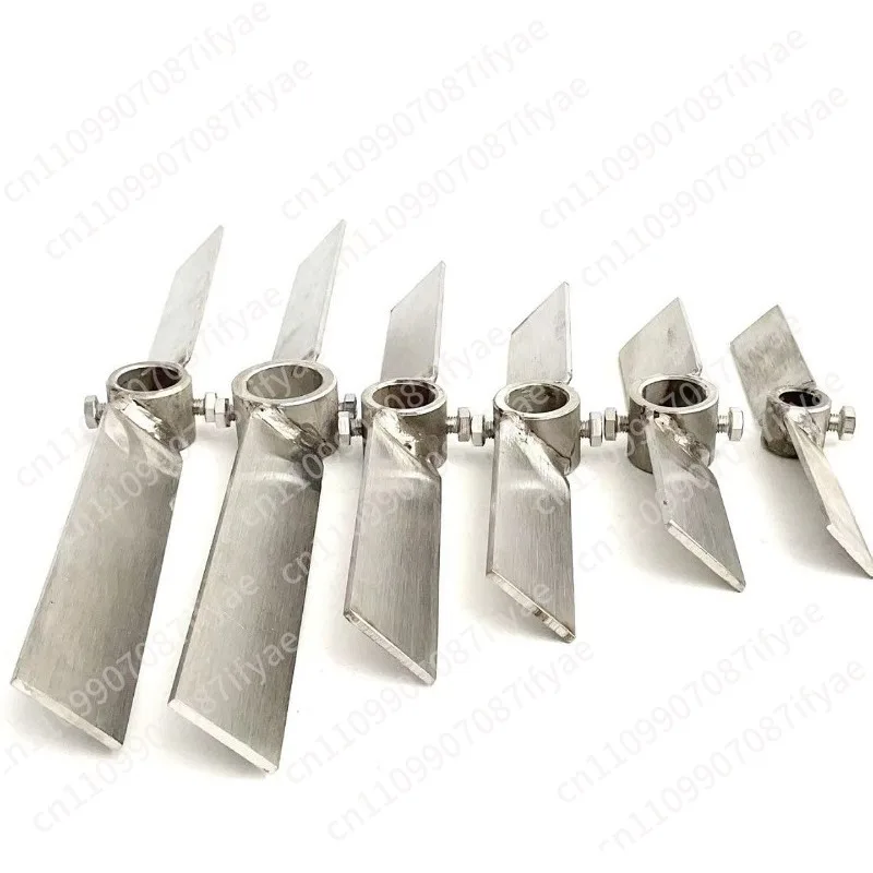 Stainless steel one-blade two-blade reducer mixer paddle 304/316 mixing shaft blade three-blade