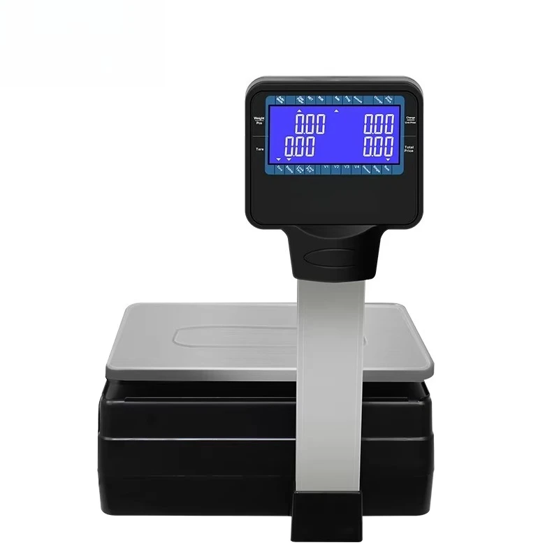 Electronic 30kg Scale Sticky Barcode Label Weighing Scale 15kg Wifi Bill Receipt Invoice Printer Scale