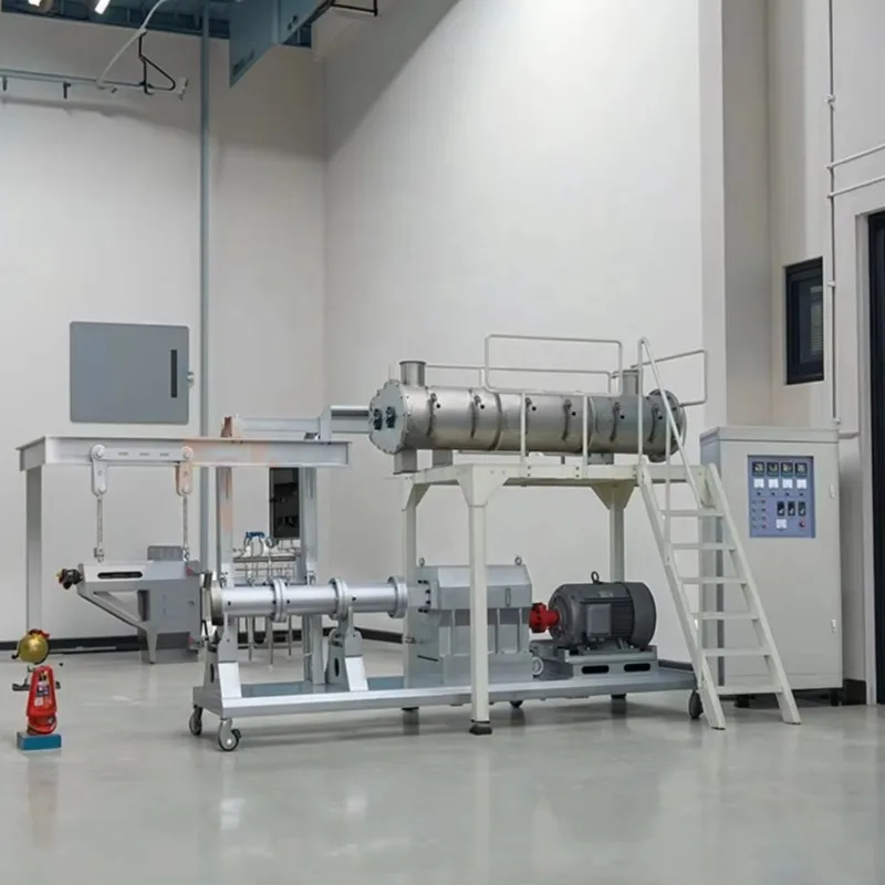 Custom Double Screw Dry Dog Pet Food Extruder Machine Full Automatic Pet Food Processing Line for Cat Fish Feed Making