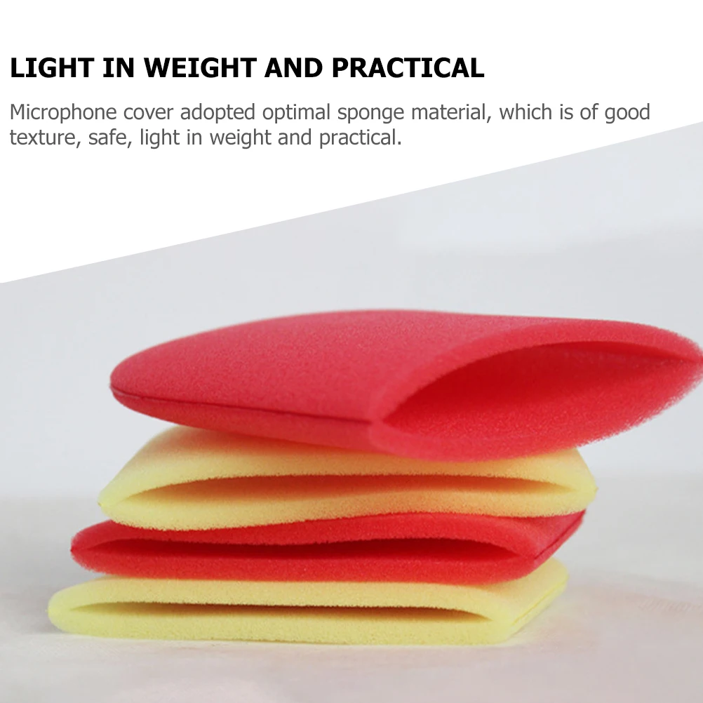 Microphone Cover Durable Windshield Sponge for Boom Mic St Live Streaming Recording Disposable Covers Sponges Protective Easy