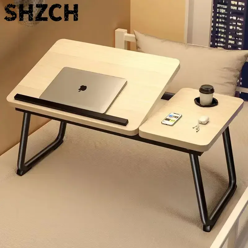 Mini Foldable Table with Angle Control for Laptop, Five-layer Bed Tray, Desk.