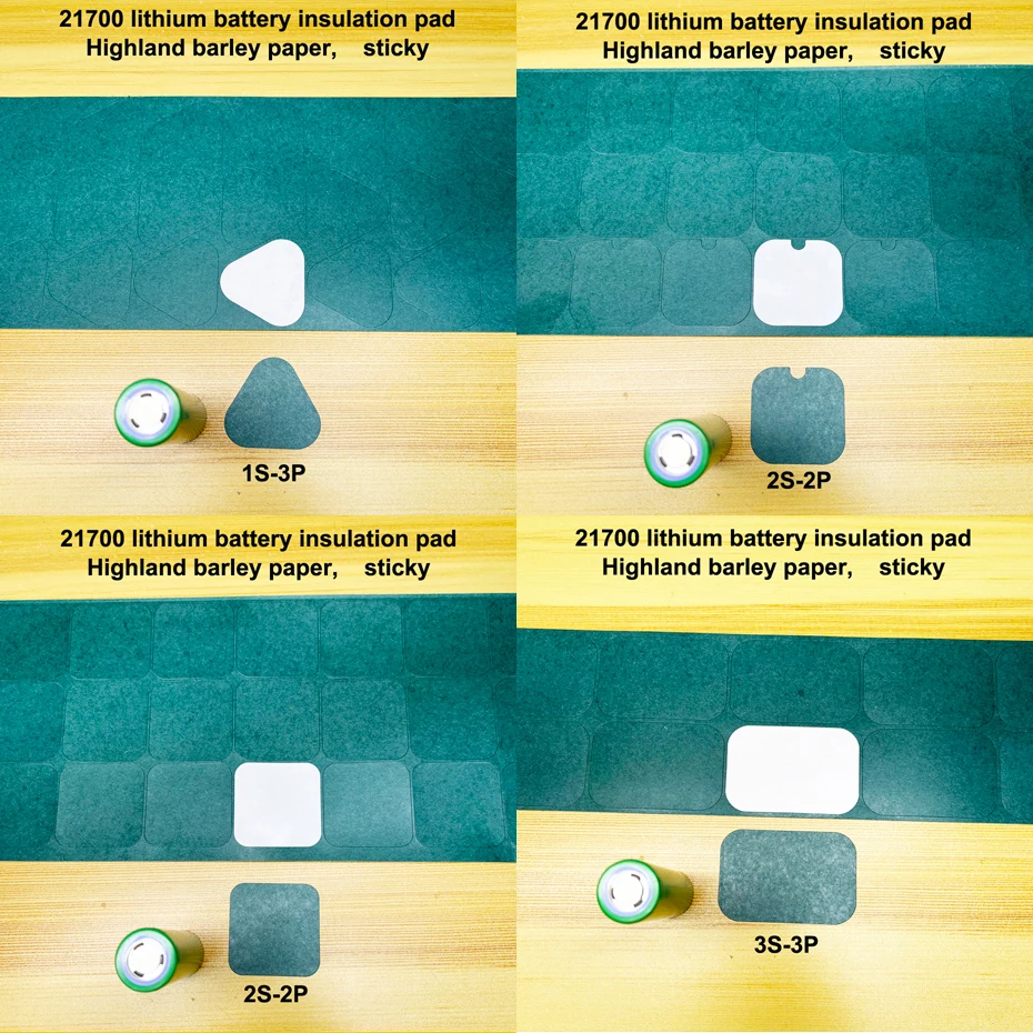 100pcs/lot 21700 lithium battery positive and negative pole insulation pad, barley paper circle, paper surface gasket