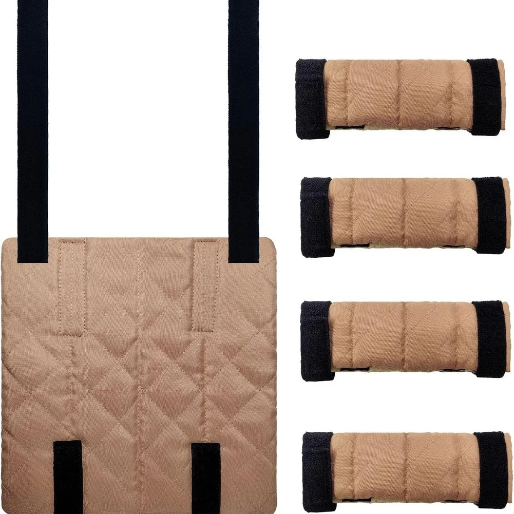 

Нескользящие мягкие чехлы на стремянки с регулируемыми ремнями для двухъярусной кровати в общежитии в стиле лофт и безопасная моющаяся ткань для лестницы автофургона