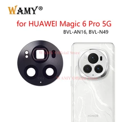 WAMY New Rear Back Camera Glass Lens Cover for Huawei Honor Magic 6 Pro 5G BVL-AN16 BVL-N49 Replacement With Sticker