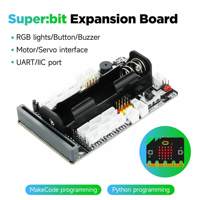 Yahboom Superbit Microbit Expansion Board Comes with IIC UART WIFI Sensor Interface and RGB Light for BBC Micro:bit V2 V1