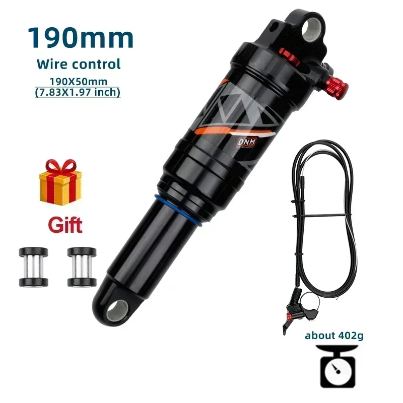 DNM AO-38RC pneumatische schokdemper handmatige en draadbediening afsluitbare rebound fiets achterschokdemper voor alle soorten wegen