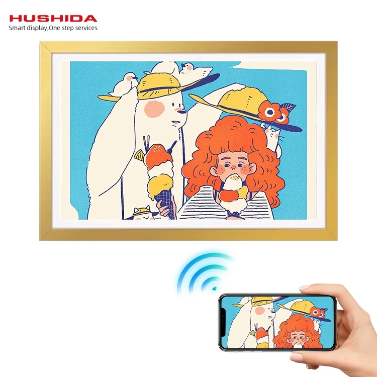 

10.1 32 55 Inch Private Art Gallery Exhibition Work Smart Frame Digital Museum Anti-Glare Matte Lcd Digital Photo Frame