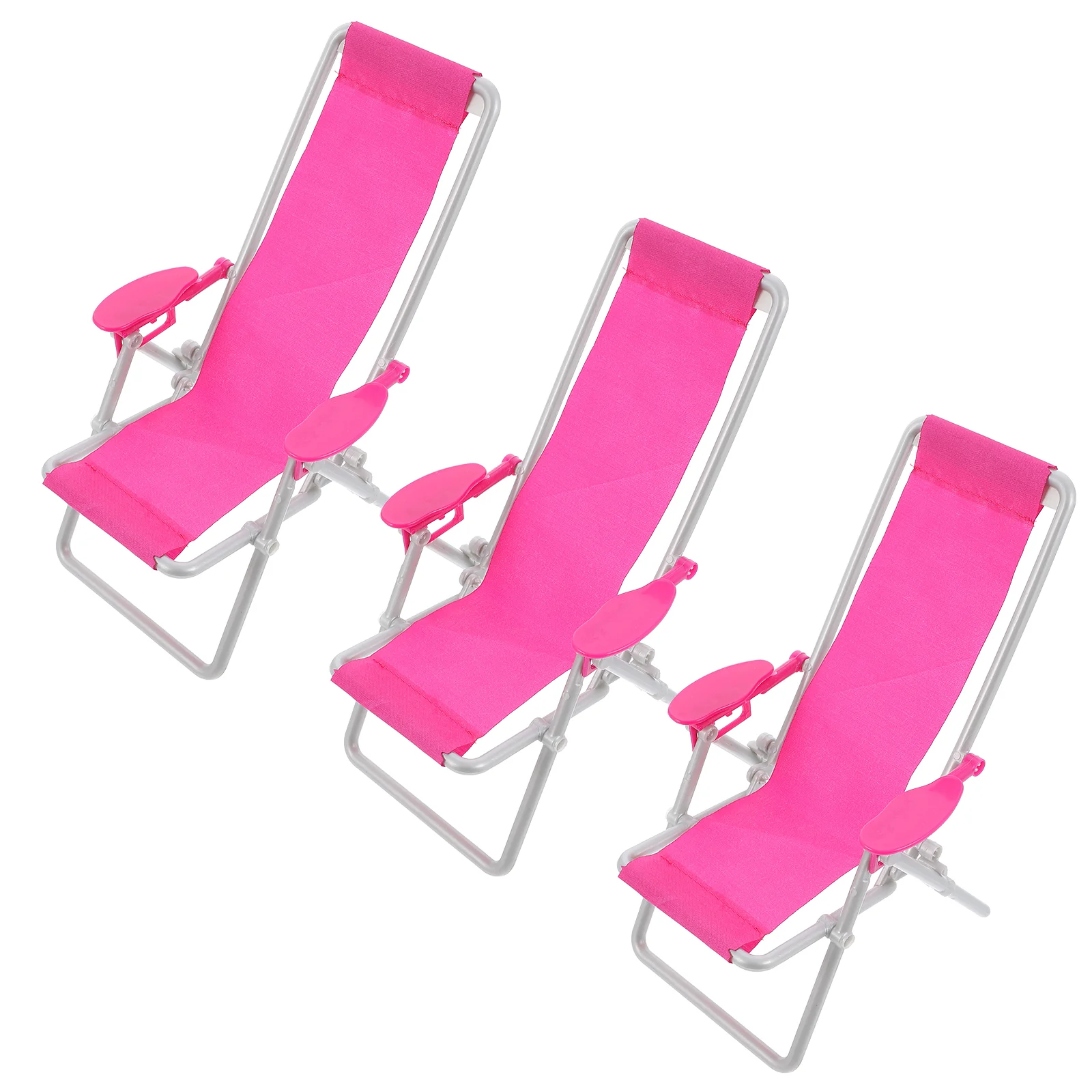 

3 Pcs Baby Chair Mini Decoration Simple Pink Home House Chaise Lounge Plaything Fashion Miniature