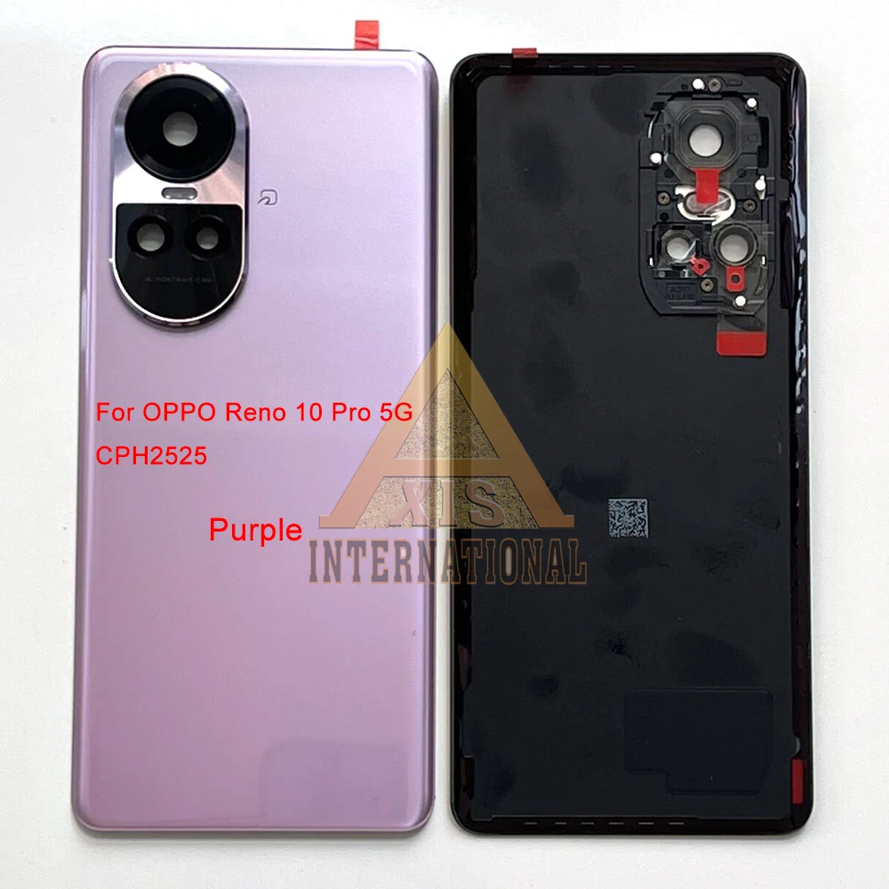 6.7\'\' Grade AAA For Oppo Reno 10 5G CPH2531 Back Battery Cover Housing+Camera Frame Lens For Reno 10 Pro 5G CPH2525 +Sticker