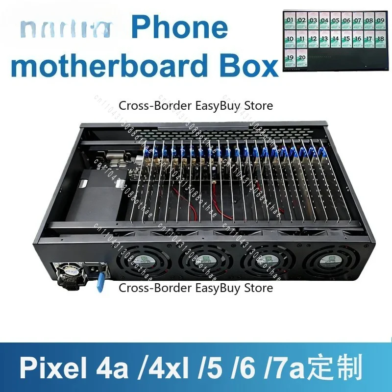 For Phone Motherboard Chassis Farming Box Supports G--oogle Pixel 4a/4 XL/5/6/7a Motherboards