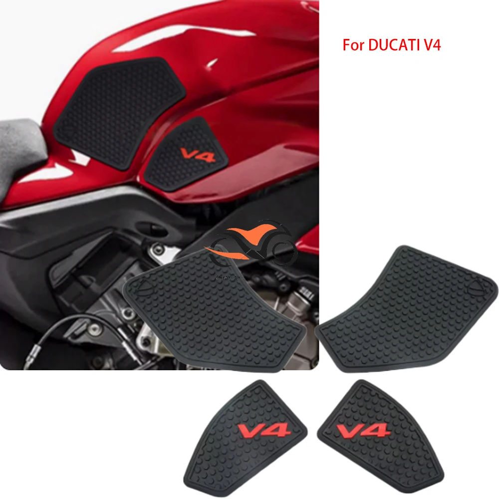 

Motorcycle Fuel Tank Sticker Anti Slip Fishbone Protection Pad Protective Sticker for DUCATI Panigale V4 Streetfighter V4S 2018