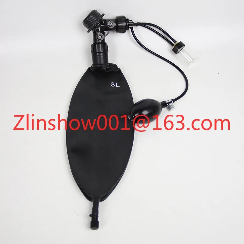 Latex inflatable breathing bag sac, choking breath restriction, control latex gas mask accessories latex mask