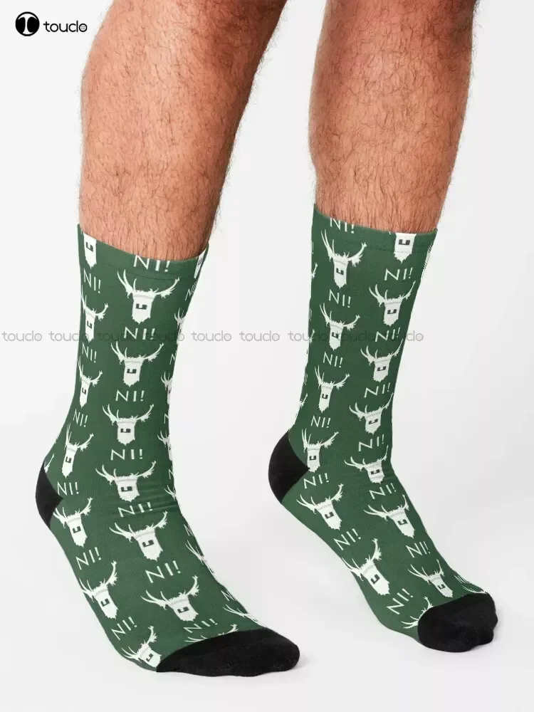 Ni Comedy, Black Knight, Monty Python, Retro, Vintage Socks Personalized Custom Unisex Adult Teen Youth Socks 360° Digital Print view 3