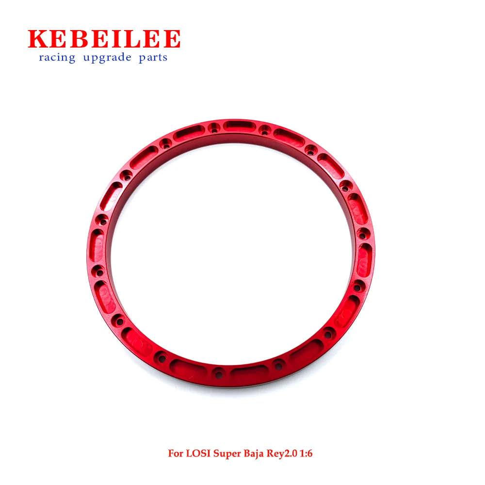 KEBEILEE CNC Aluminum inner Beadlock Ring For LOSI Super Baja Rey2.0 1/6 Wheel