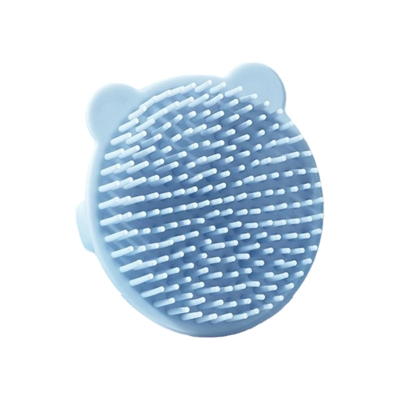 

G2TC Silicone Infant Scalp Massager Brush Bath Tool for Newborns Soft Round Tip Bear Hair Care Brush