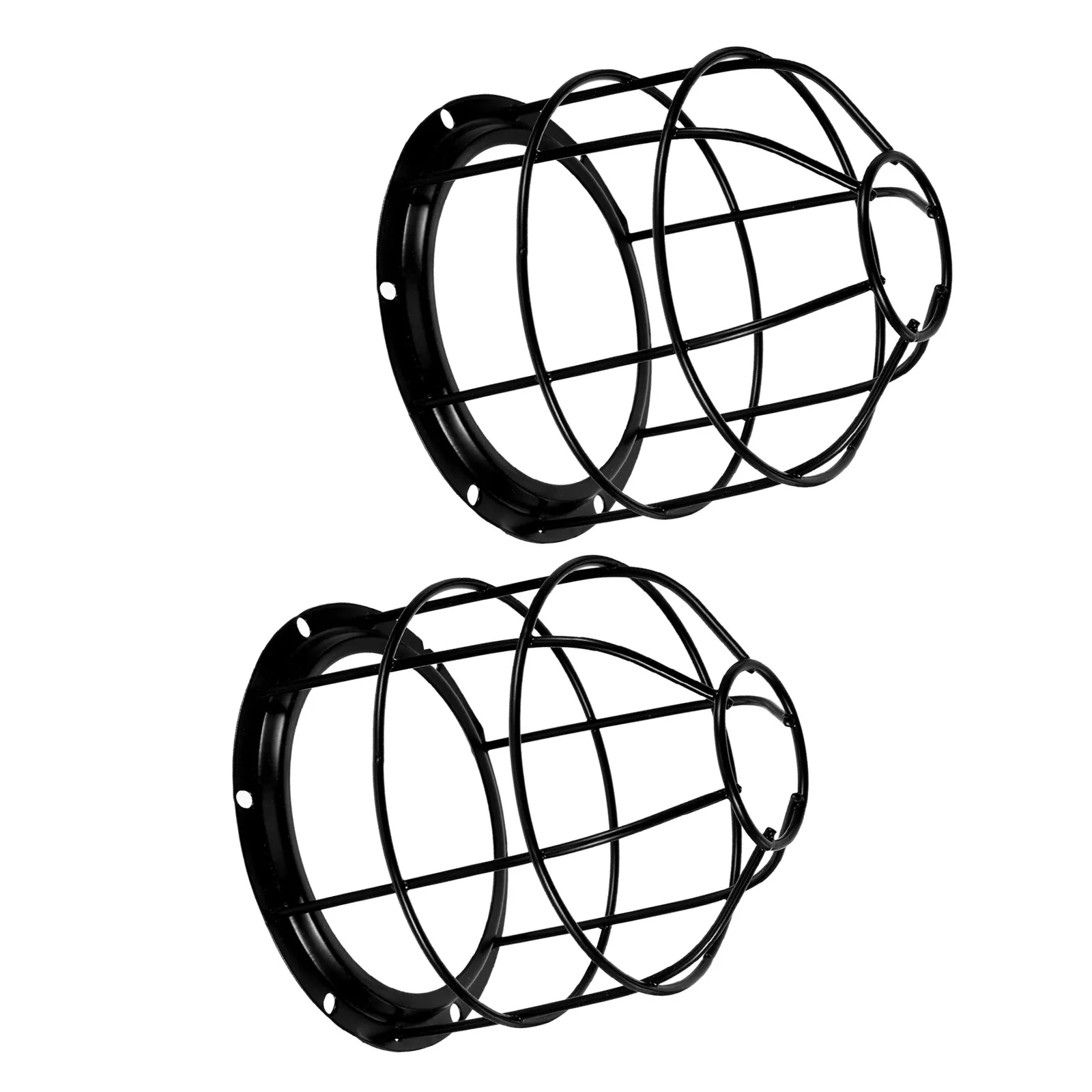 

2Pcs Explosion Proof Industrial Light Bulb Cage Metal Wire Protective Lampshade Guard for Warehouse Home Factory Lighting
