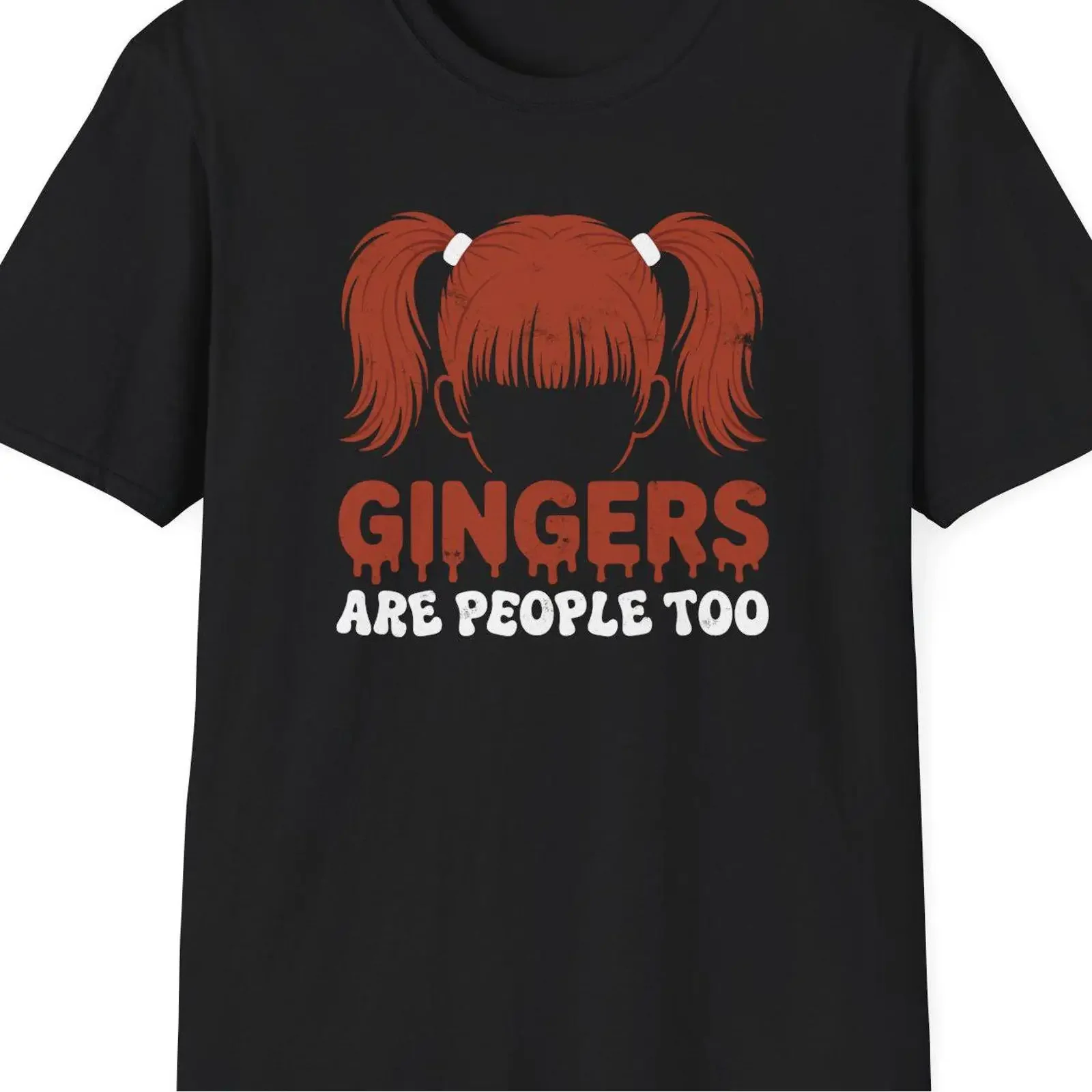 Gingers Are People Too T Shirt For Women Girls Funny Ginger Redhead s Sarcastic vintage Washed Slightly homme