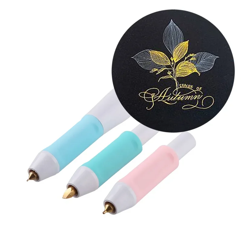 

Ручка для горячего тиснения с нагревом, 2,5 мм/1,5 мм/0,8 мм, USB термостойкая ручка для блестящих рукописных ручек из термофольги для фристайла