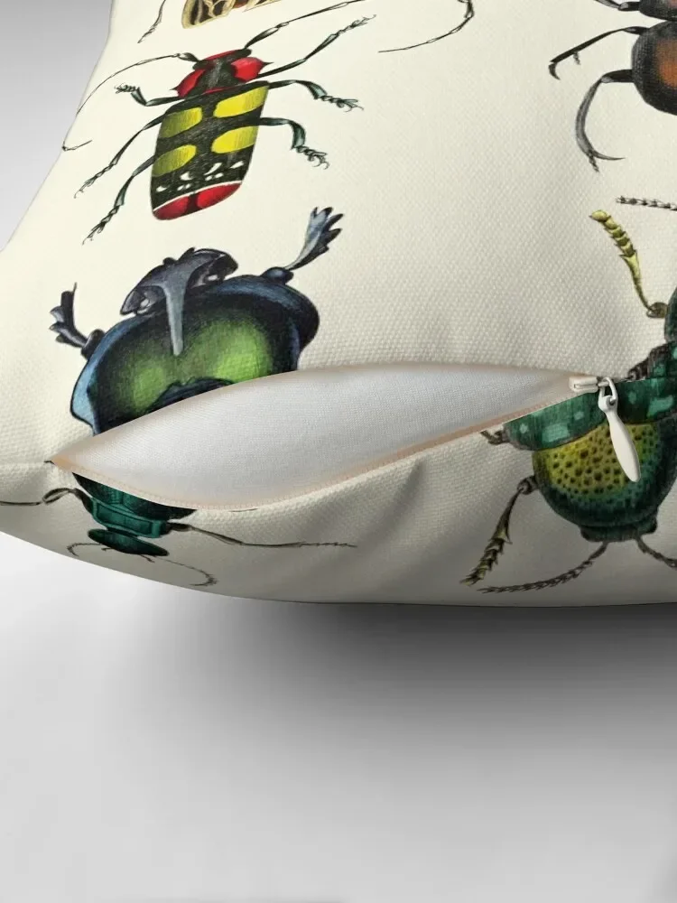 Jeweled Beetles Throw Pillow Sofa Cushions Covers sleeping pillows Pillow Cover Pillow