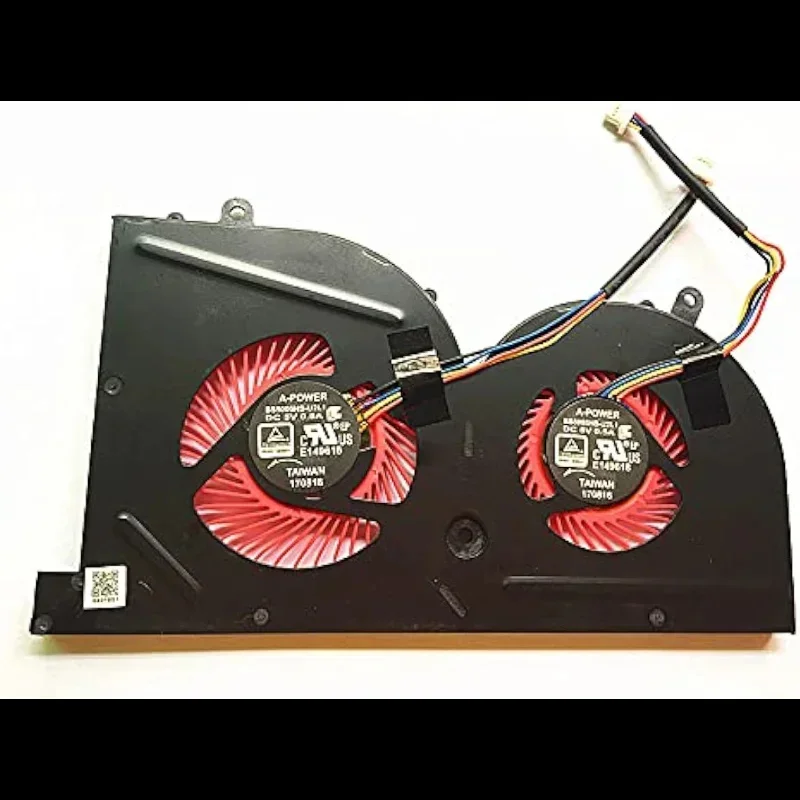 s+for GPU Cooling Fan for MSI GS63 GS63VR GS73 GS73VR GS62 MS-17B1 MS-17B2 MS-16K2 MS-16K3 Stealth Pro BS5005HS-U2L1 4-pin