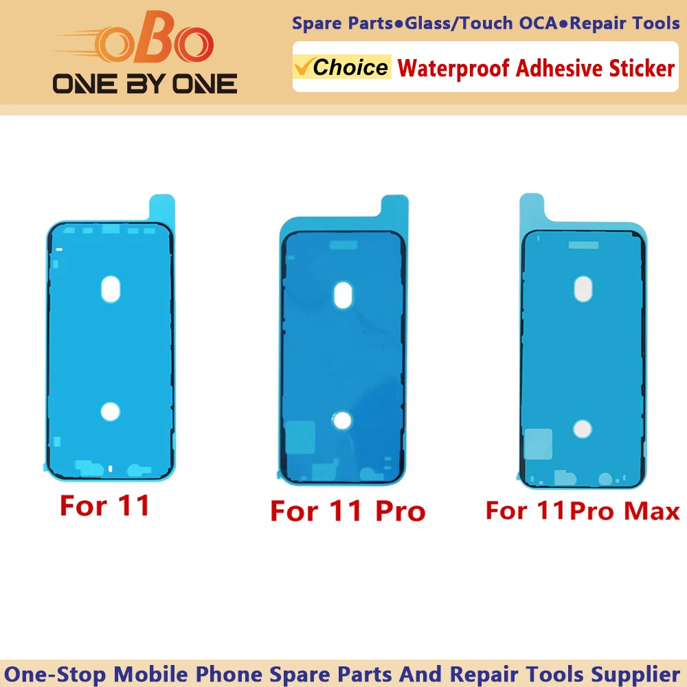 Waterproof Adhesive Sticker For iPhone 11 PRO MAX Front Housing Frame Tape Strips Screen Pre-Cut Seal Adhesive Replacement Parts