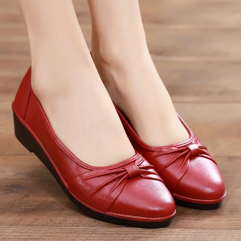 Women Cute Anti Skid Light Weight Water Proof Rain Rubber Shoes Lady Classic Bow Tie Home & Beach Black Flat Loafers Zapatos B47