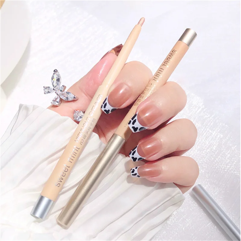 Liegender Seidenraupen stift Galaxie Glitzer Lidschatten stift langlebiges wasserdichtes glänzendes Eyeliner Umriss Stift Stick Make-up