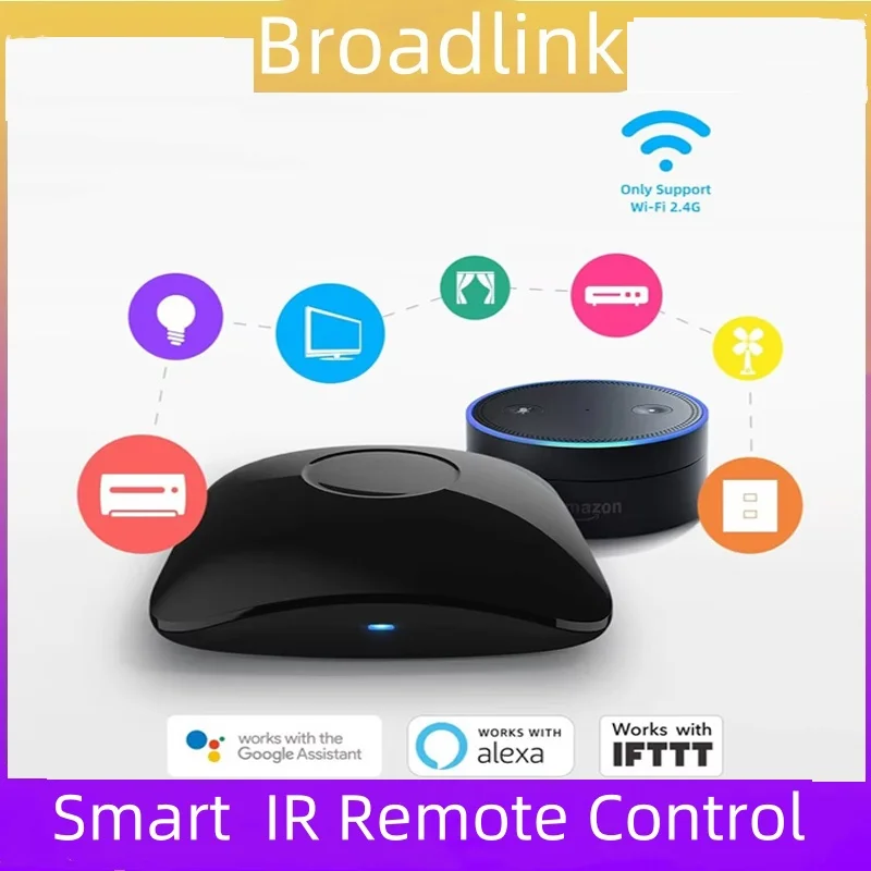 

Broadlink Rm4 pro Пульт дистанционного управления Умный дом Wi-Fi IR Rf Интеллектуальный Afstandsbediening Пульт дистанционного управления работает с Alexa Google Home