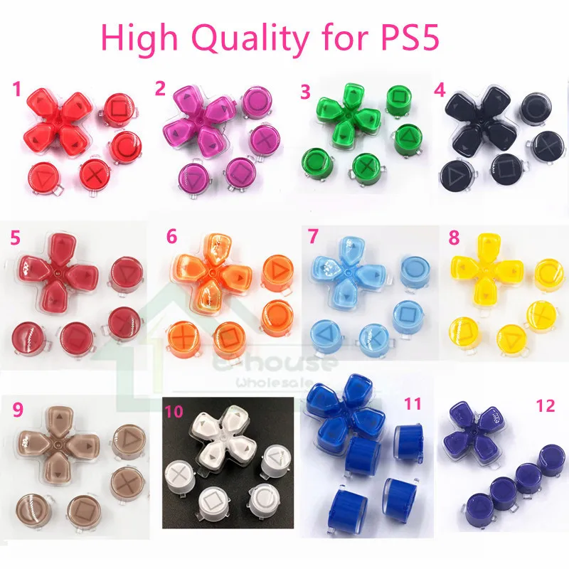 For PS5 Direction Function Key Buttons for Playstation 5 PS 5 Controller Button Cross Jelly button