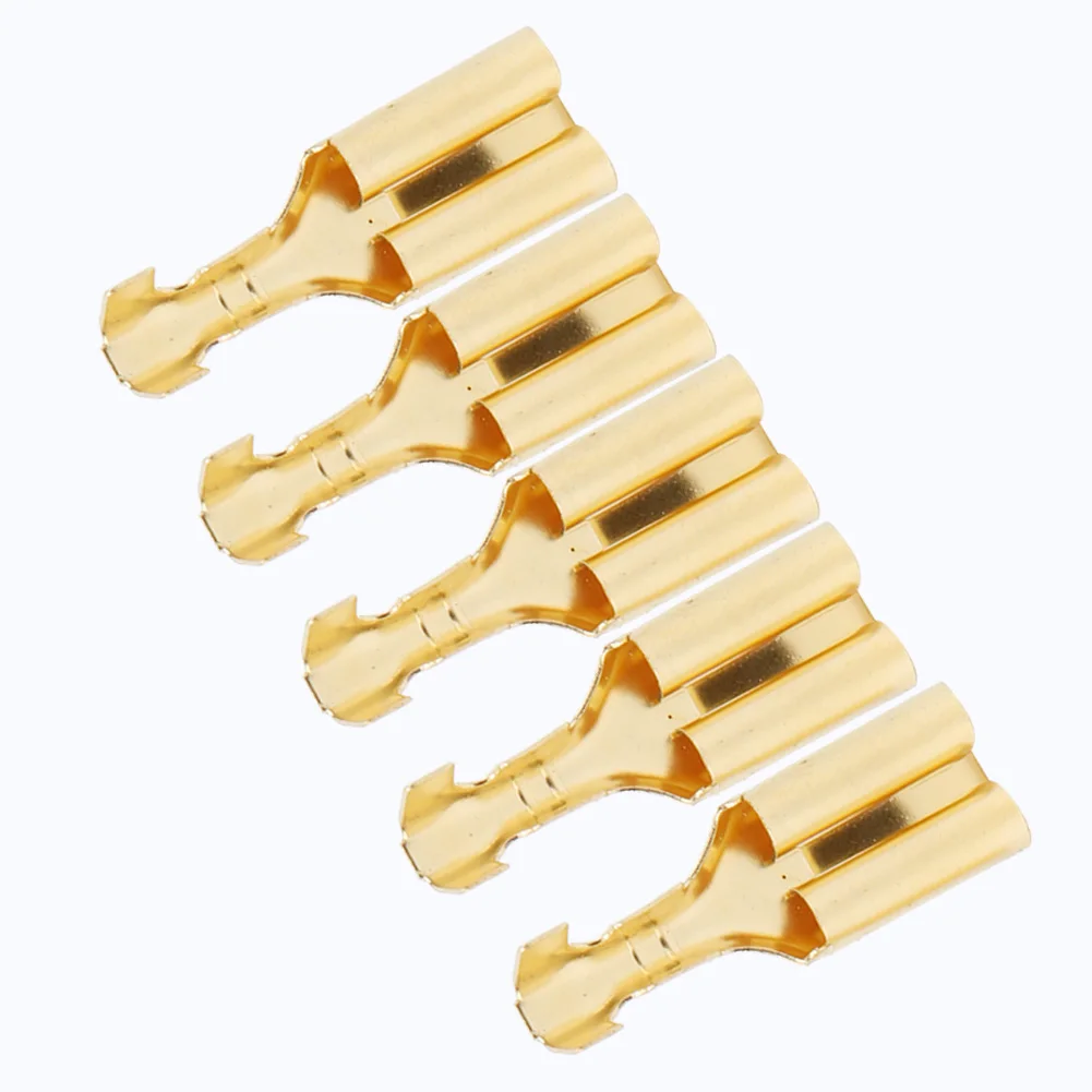 Terminale connettore a lama quadrato in ottone da 100 pezzi e terminale connettore tipo pull da 7,8 mm