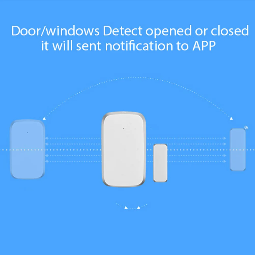 

1 set Smart Door Sensor Zigbee Magnetic With App Alerts For Home Security Window Cabinet Drawer Tamper