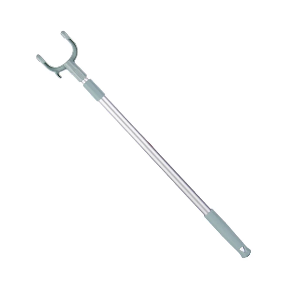 

2Pcs Retractable Clothesline Rod Adjustable Reaching Pole Sturdy Lightweight Wardrobe Frame Ceiling Christmas Lights