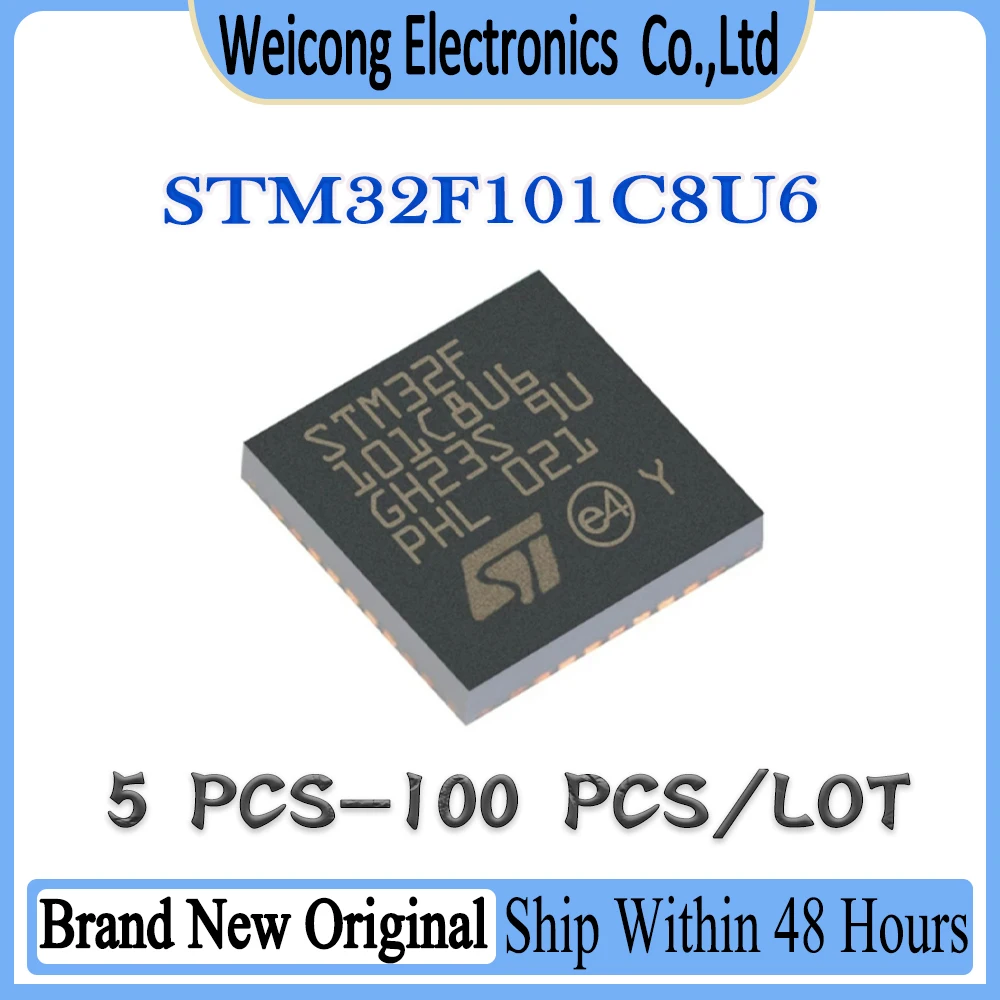 STM32F101C8U6 STM32F101C8U STM32F101C8 STM32F101C STM32F101 STM32F STM32 STM New Original IC MCU Chip QFN-48