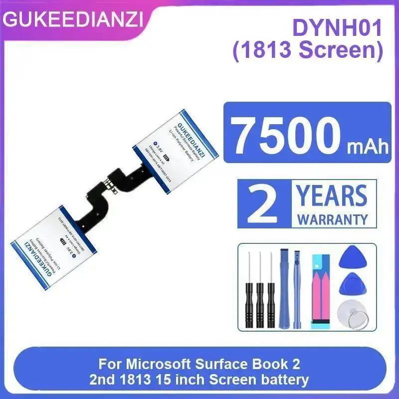 

Для Microsoft Surface Book 2 2Nd 1813 15-дюймовый экран DYNH01 Высокоэффективный надежный аккумулятор для планшета емкостью 7500 мАч