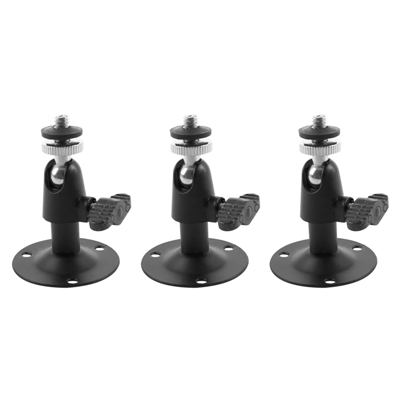 

3Pcs 2.6 Inch High Wall Ceiling Mount Stand Bracket For Security CCTV Camera