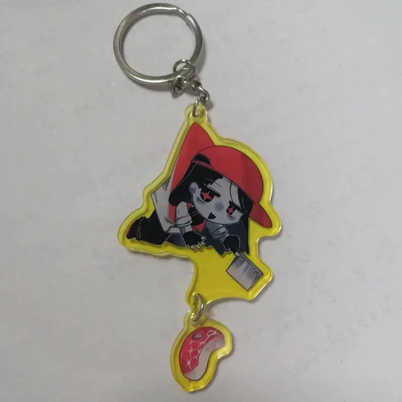 أنيمي يي شي جزار الغرور تأثيري المفاتيح الاكريليك قلادة كيرينغ الوجهين مفتاح سلسلة حقيبة الملحقات تجهيزات حفلة الهالوين