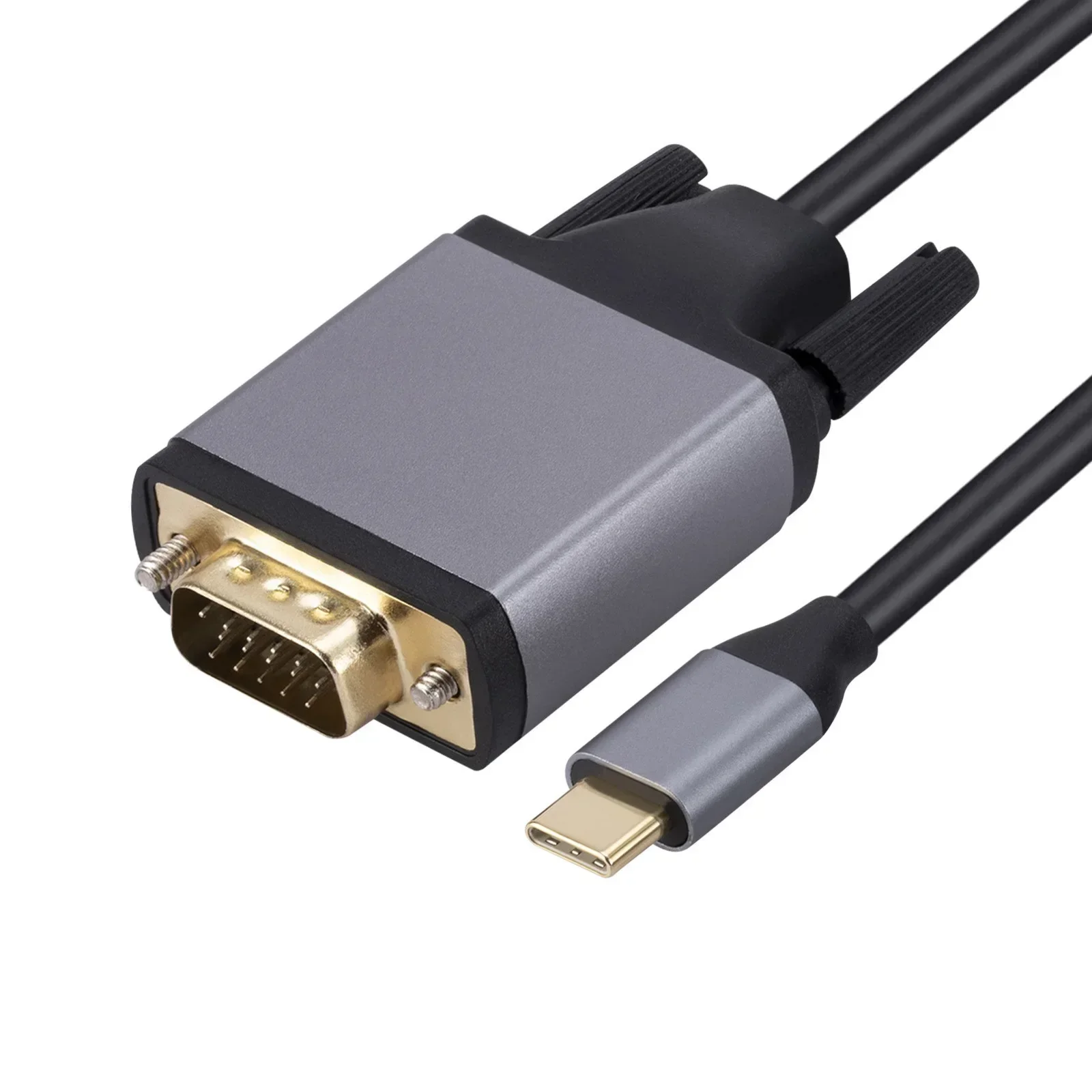 Video Cables TYPE-C To VGA Cable 1080P Type C To VGA Converter Adapter Cable for Laptop UHD External Video Projector 1.8m HD