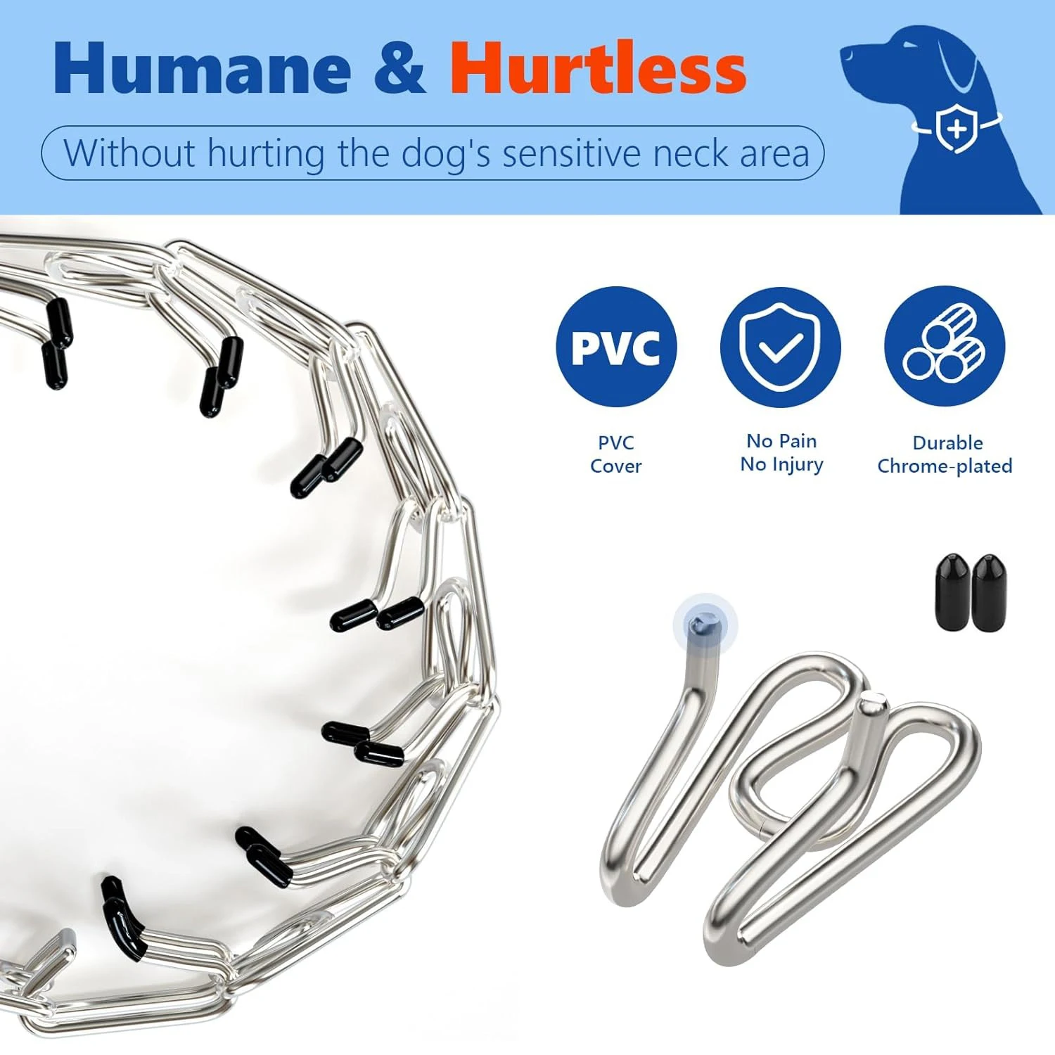 Dog Prong Collar Adjustable Dog Training Pinch Collar with Quick Release Buckle for Small Medium Large Dogs Train Explosion