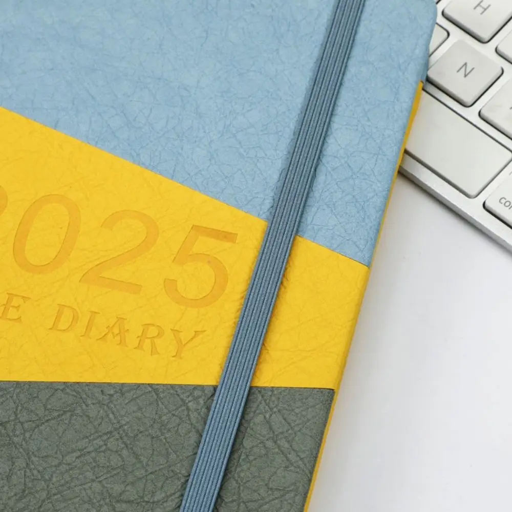 A5 2025 Agenda Planner Notebook Mosaic Color 156 Pages 2025 Journal Notebooks Portable Paper 12 Months Planner Notebook Study