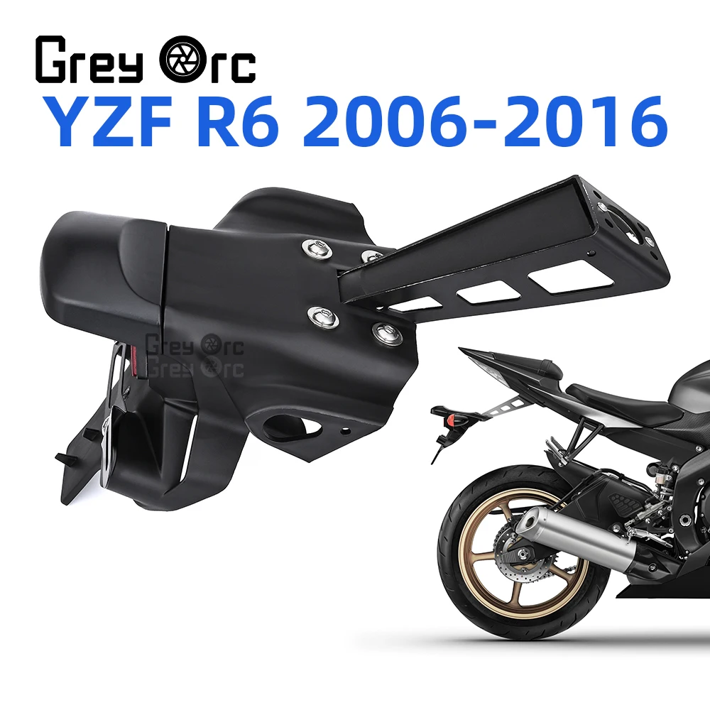 

Motorcycle Rear Mudguard Bracket License Plate Light Number Plate Fixed Bracket For Yamaha YZF-R6 YZF R6 2006-2016 Accessories